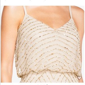 Adrianna Papell ART DECO BEADED BLOUSON GOWN